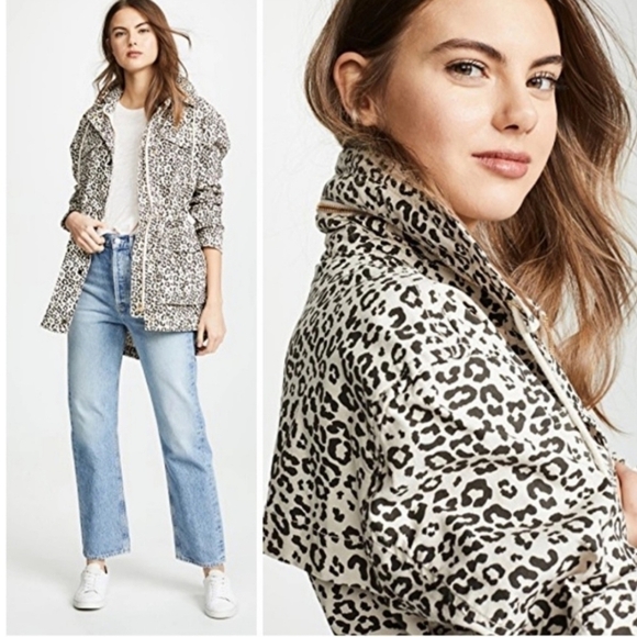 NWT ATM Lunar Combo Leopard Print Field Jacket - Picture 1 of 8